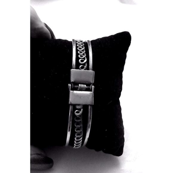 Double Heart Sterling Bracelet - Picture 2 of 5